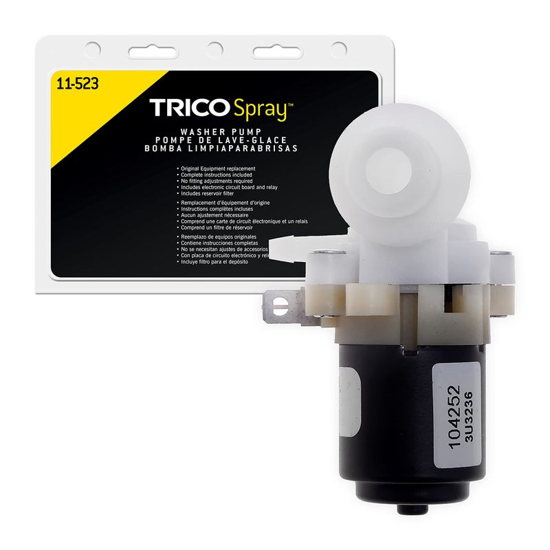 TRICO Spray Automotive Replacement Windshield Washer Pump (11-523) Fits Select Chrysler, Dodge, Jeep, and Plymouth Model Years - Image 1